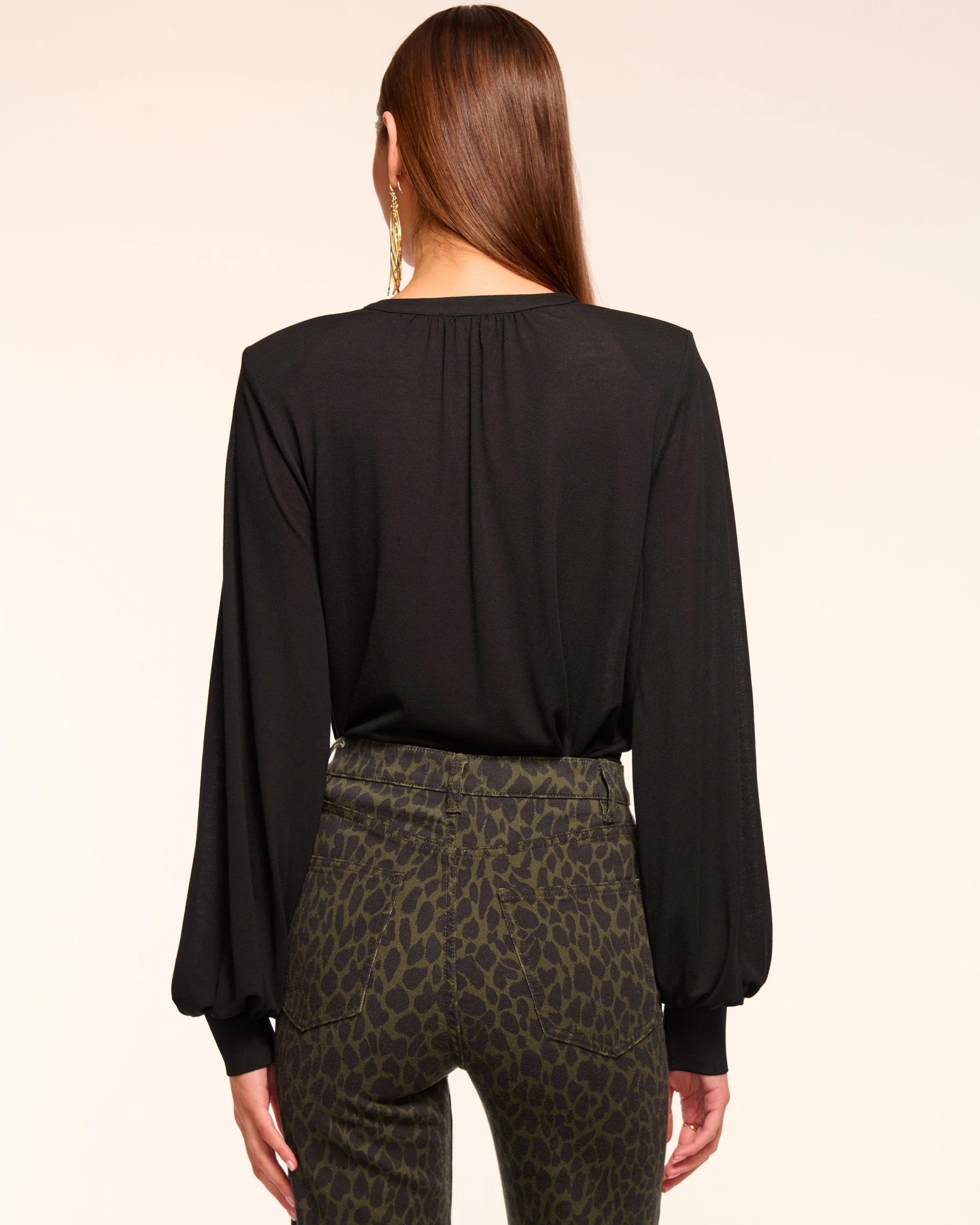 Ramy Brook Eleonora Knit V-Neck Bodysuit