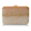 Whiting and Davis Ombré Crystal Minaudiere Bag