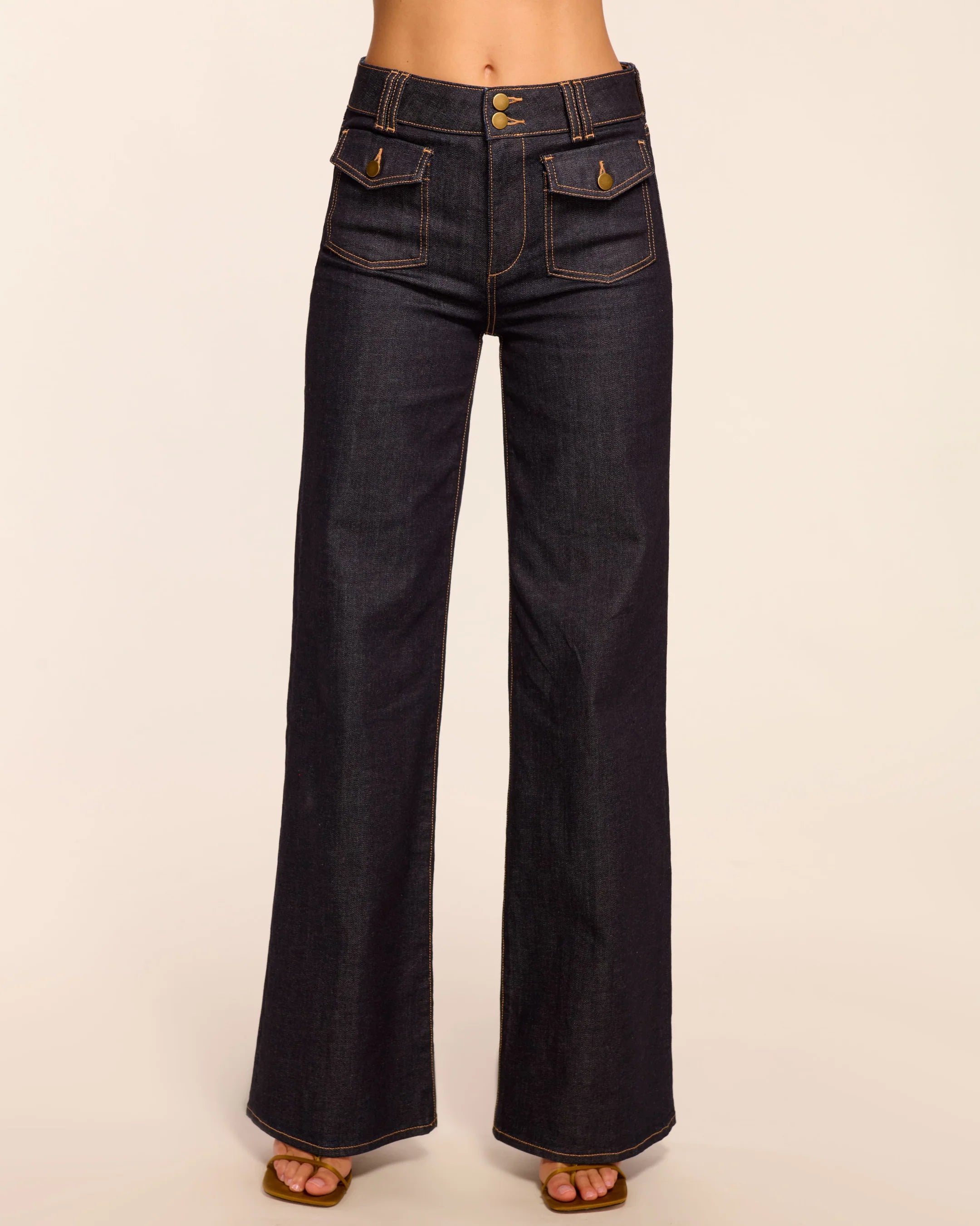 Ramy Brook Fay High-Rise Wide Leg Jean