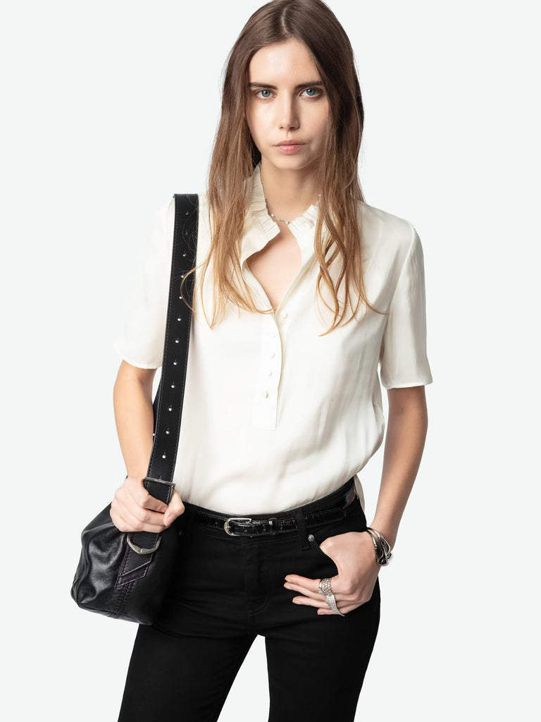 Zadig and Voltaire Topher Satin Top