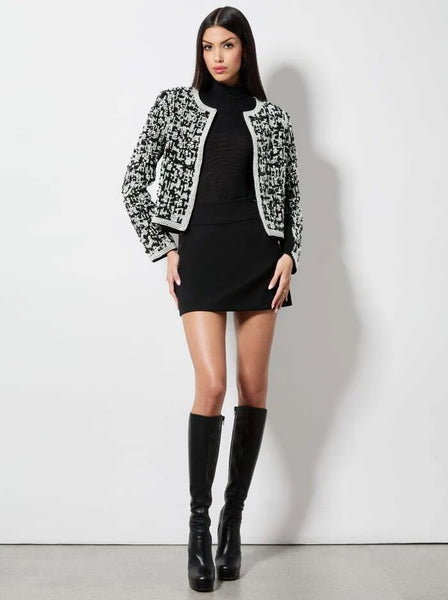 Alice and Olivia Kidman Boxy Pearl Embellished Jacket – Lux Rox