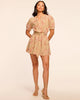 Ramy Brook Selby Embroidered Short Sleeve Mini Dress