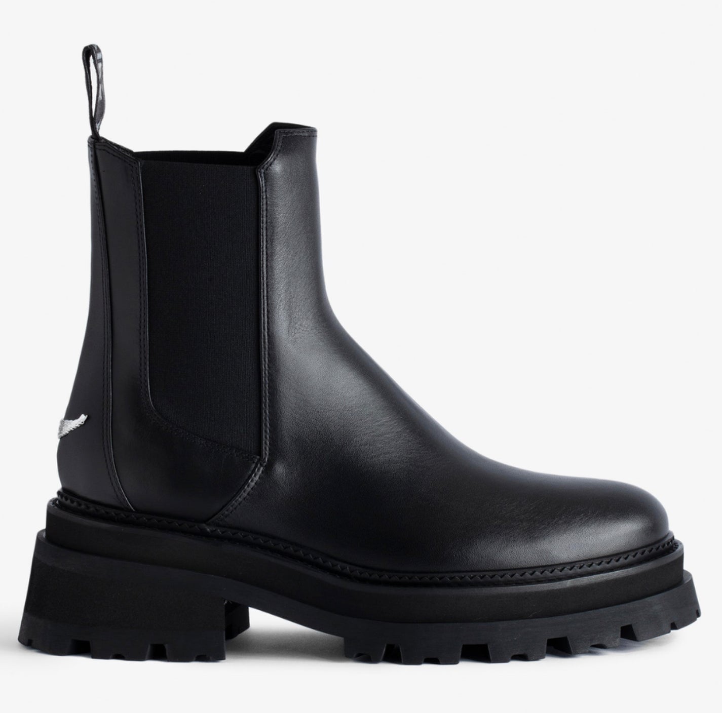 Zadig & Voltaire Boots Mens Size 9 Black Suede Chelsea Ankle Dress Pull On Cara Western Ankle Boots in Black | Zadig&Voltaire  main image 4
