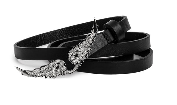 Zadig & Voltaire Rock belt - noir gold – Lux Rox