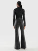 ASbyDF Robbie Stretch Leather Flare Pants