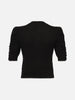 Frame Ruched Sleeve Cashmere Sweater