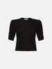 Frame Ruched Sleeve Cashmere Sweater