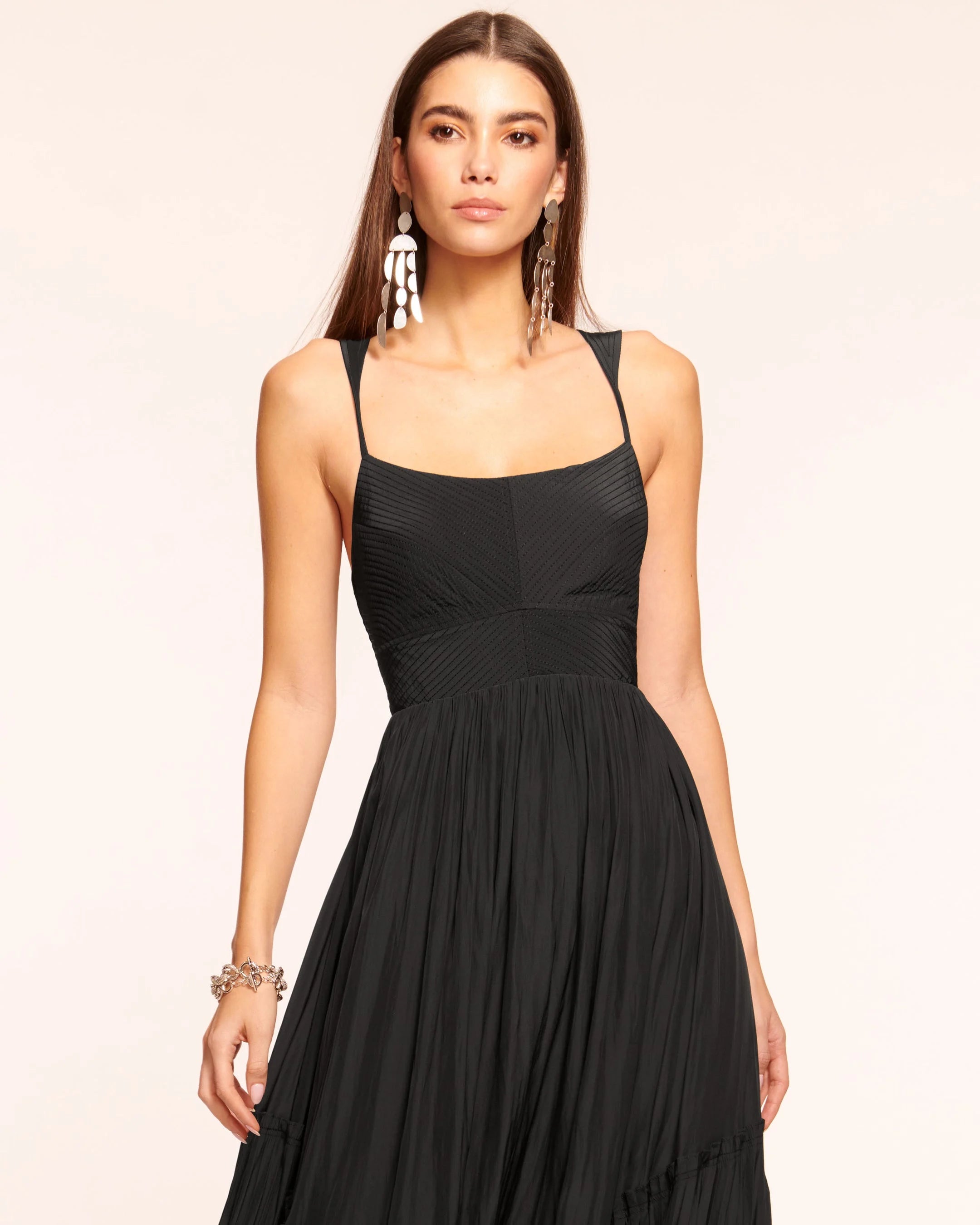 Ramy Brook August Smocked Midi Dress