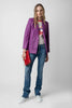 Zadig & Voltaire Visko Cuir Froisse Veste