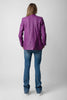 Zadig & Voltaire Visko Cuir Froisse Veste