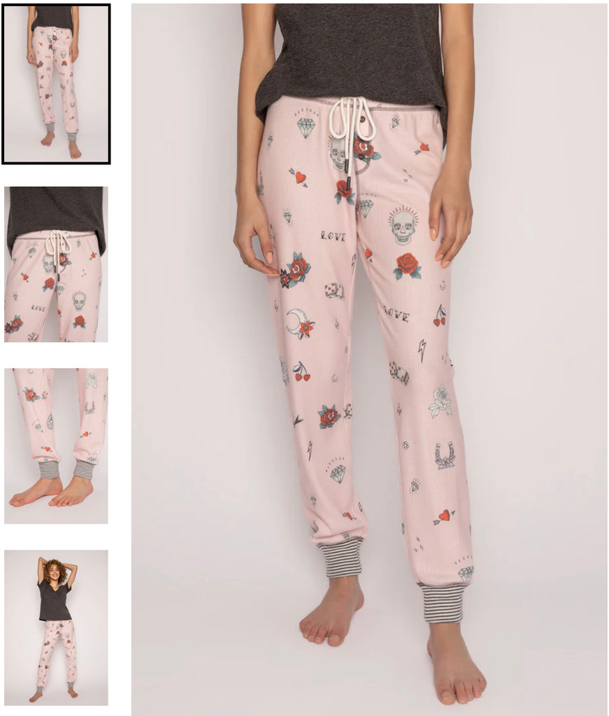 PJ Salvage Livin on the Edge Jammie Pant - Pink