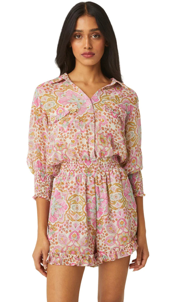Misa Gracie Romper- Veranda Floral Chiffon