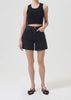 Agolde Cropped Poppy Tank - Black