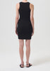 Agolde Maria Ribbed Tank Dress -Black