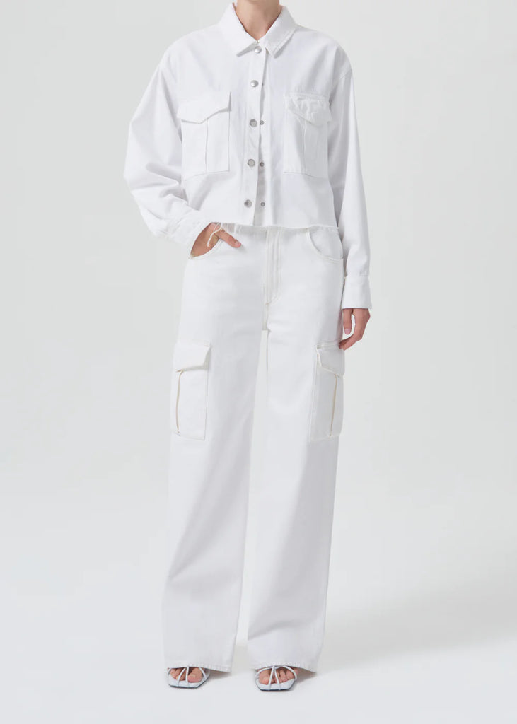 Agolde NYX Denim Shirt - Flour
