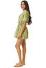 Misa Olivia Dress - Olive Cotton Poplin