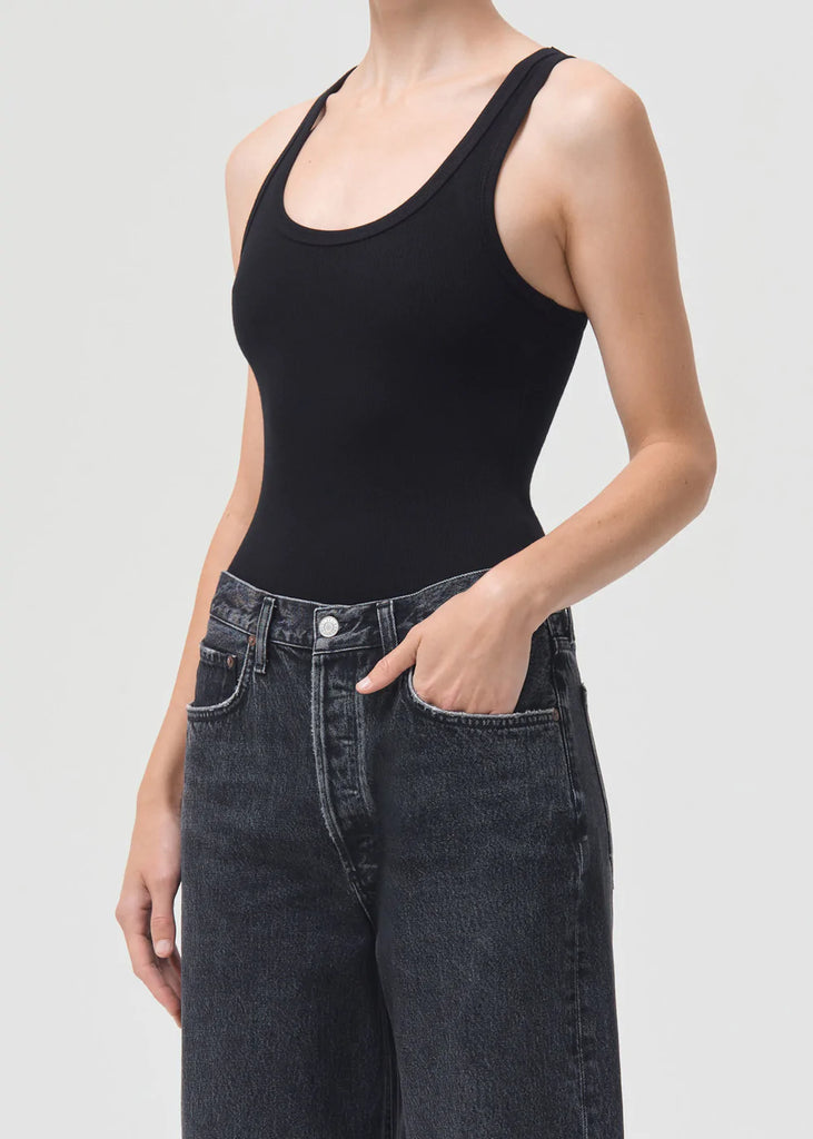 Agolde MARIA BODYSUIT - black