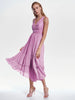 AS by DF Clementine Recycled Leather Dress - Paris Pink
