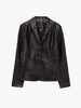 ASbyDF Denise Recycled Leather Blazer Black