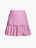 AS by DF Clementine Recycled Leather Skirt - Paris Pink