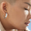 Jenny Bird Vantage silver small hoops