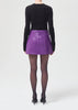 Agolde RECYCLED LEATHER LIV MINI SKIRT -