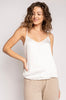 PJ Salvage Luxe Aloe Bridal Cami - White