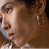 Jenny Bird Toni Hoops large - silver