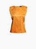 ASbyDF LOVE LOCK SHOULDER TEE- golden sunrise