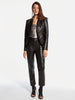 ASbyDF Jordan Recycled Leather Trousers Black