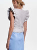 AS by DF Sylvia Recycled Leather Top - Buttercream