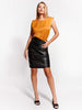 ASbyDF LOVE LOCK SHOULDER TEE- golden sunrise