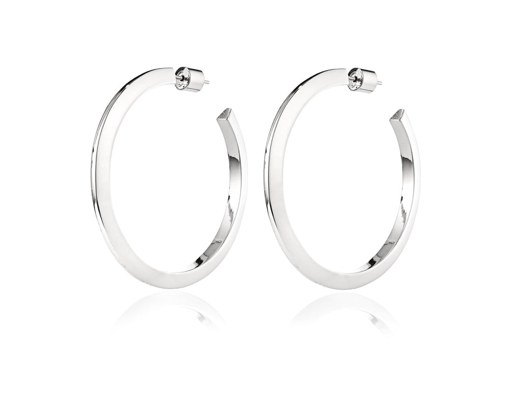 Jenny Bird Toni Hoops large - silver