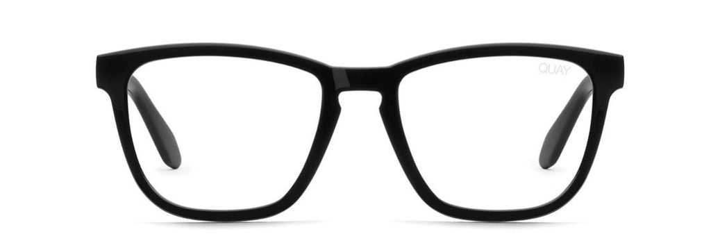 Quay hardwire blue blocker glasses - blk/clear