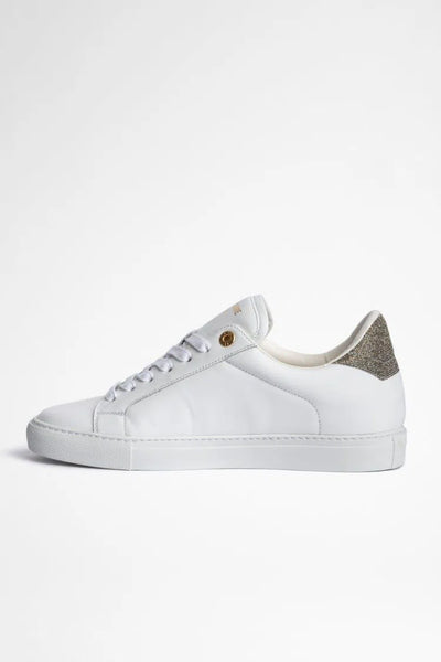 ララ Zadig & Voltaire Womens La Flash Low Top Leather Sneakers ZV