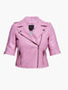 AS by DF Clementine Recycled Leather Jacket - Paris Pink