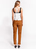 ASbyDF DENISE UPCYCLED SUEDE TROUSERS- clay