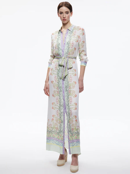 Alice & Olivia Chassidy Maxi Shirt Dress