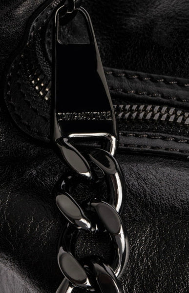 Zadig & Voltaire Le Cecelia mini leather with V - noir – Lux Rox