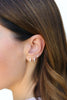 Ef Collection BABY DIAMOND ANGEL WING STUD EARRING