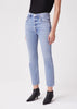 Agolde RILEY HIGH RISE STRAIGHT CROP- SHIVER
