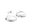 Jenny Bird Vantage silver small hoops