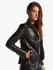 ASbyDF Denise Recycled Leather Blazer Black