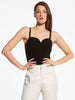 ASbyDF Carrie Bustier Top Black