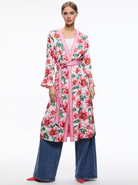 Alice & Olivia Joon Reversible Robe - High Tea Floral