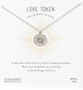 Dogeared Love Token rose silver necklace