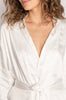 PJ Salvage Luxe Aloe Bridal Robe - White