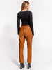 ASbyDF DENISE UPCYCLED SUEDE TROUSERS- clay