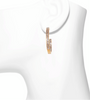Shana Gulati Aubrey Hoops - small sliced raw diamonds 18k vermeil gold