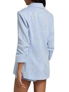 Cinq A Sept Kylie Linen Suiting Single-Breasted Blazer
